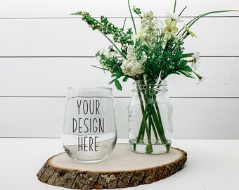 Download Wine Glass Mockup Etsy