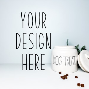 Blank dog treat Mockup | wall Mockup | Styled dog background | Craft Mock Up | wood greenery stock photo