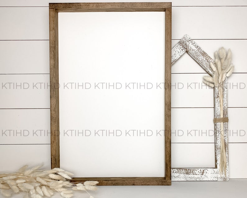 Download Farmhouse Mockup Farmhouse Sign Mockup Brown Frame Template 16x24 Sign Mockup Framed Mockup Art Collectibles Photography Astronopitech Com