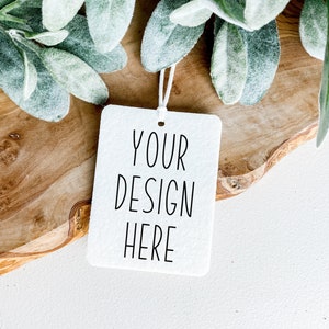 Air Freshener Mockup | JPEG and PNG | rear view mirror freshener Dye Sublimation mock up | Add Your Own Image