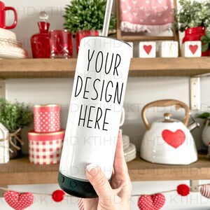 Bluetooth speaker Mockup | Christmas skinny bluetooth speaker mock up | Wrap Around  JPEG and PNG | 20 oz Tumbler  sublimation Template