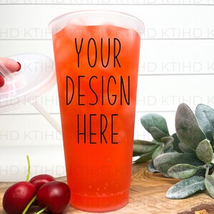 Cold Cup mockup | pink drink 24 oz venti  mock-up spring Day |  No logo JPEG and PNG files | vinyl craft cup boho styled mock up