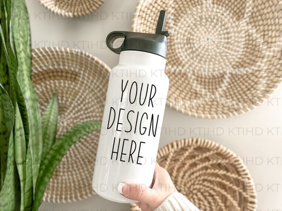 32oz Water Bottle Mockup: Farmhouse Sports Bottle (Digital Download)