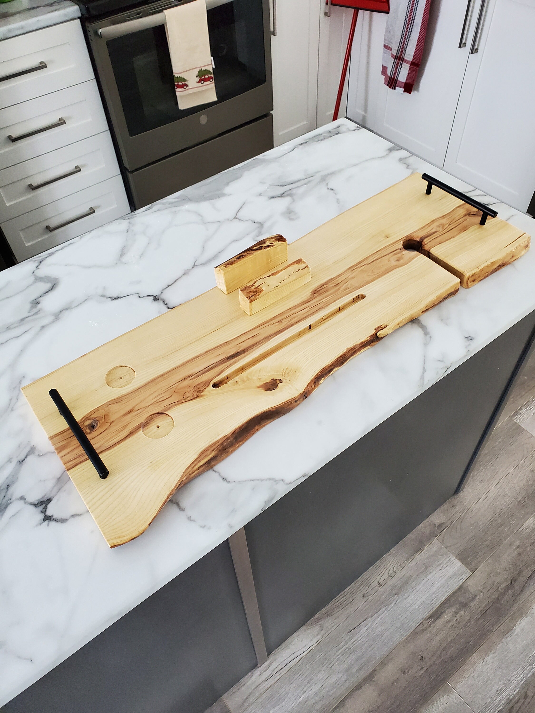 Custom Live edge bath caddy Etsy