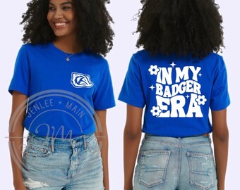 In My Badger Era T-Shirt | Retro | Groovy | Arkadelphia School Mascot Shirt | Arkadelphia Badgers | Oversized Font