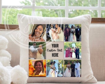 Personalized Photo Pillow Cover | Personalized Pillowcase | Personalized Gift | Custom Photo Collage Pillow | Wedding | Baby Shower Gift