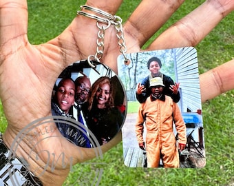 Personalized Keychain | Double Sided Photo Key Chain | Custom Key Chain | Personalized Gift