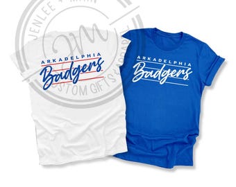 Badgers T- Shirt | Arkadelphia School Mascot Shirt | Arkadelphia Badgers | Badger Pride | Badger Spirit | Retro