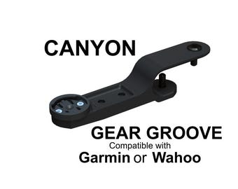 Canyon Gear Groove Computer Mount - Garmin or Wahoo Compatible