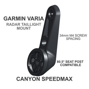 Garmin Varia Mount for Canyon Speedmax Seatposts - 80.5deg Seatpost Angle