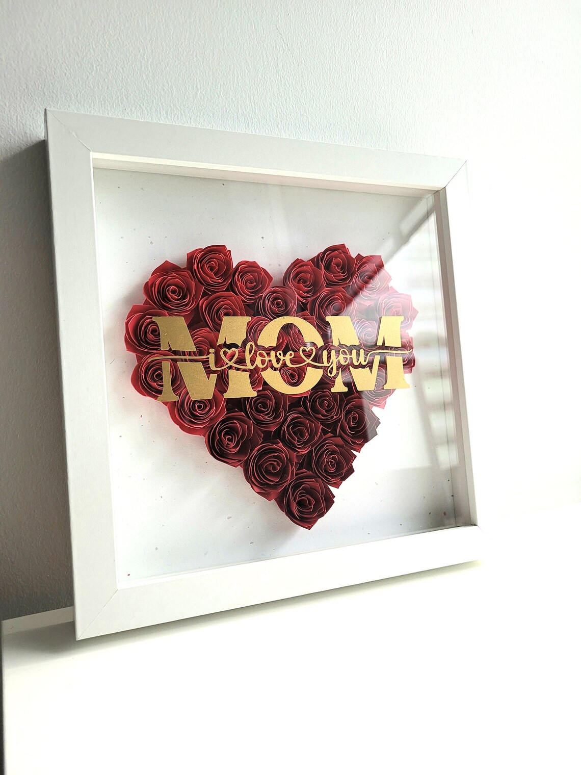 Custom Heart Shadow Box Etsy