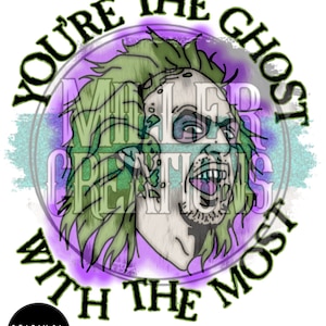 Beetle Juice, Sublimation, PNG, Beetle, Digital Design, Halloween, Ghost