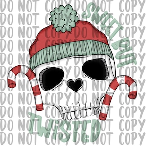 Sweet But Twisted | PNG | Christmas | Candy Cane | Sublimation