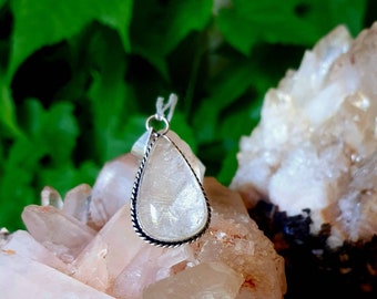 Rutilated "Angel Hair" Clear Quartz Pendant