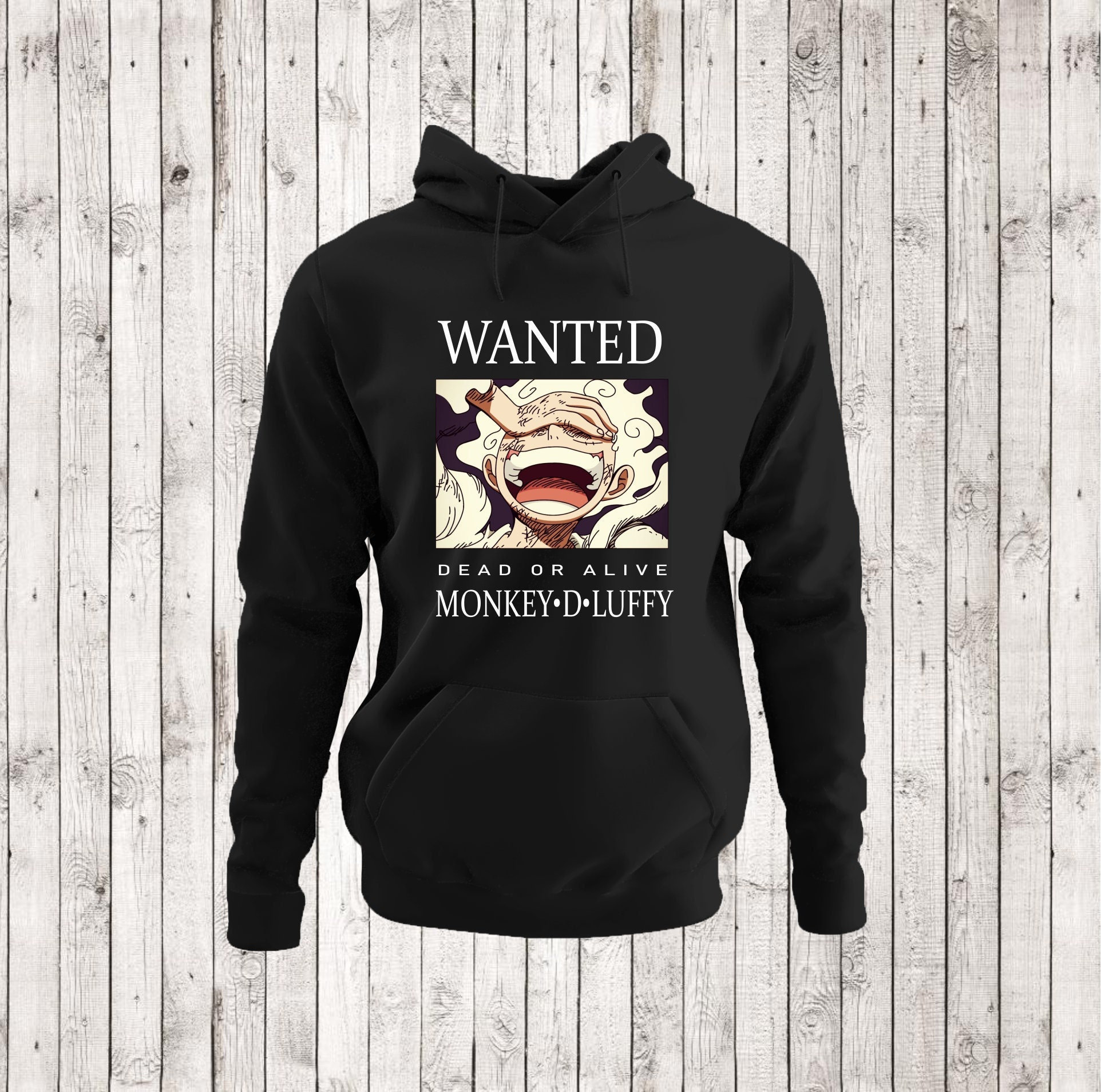 Discover Wanted Black Cotton Hoodie