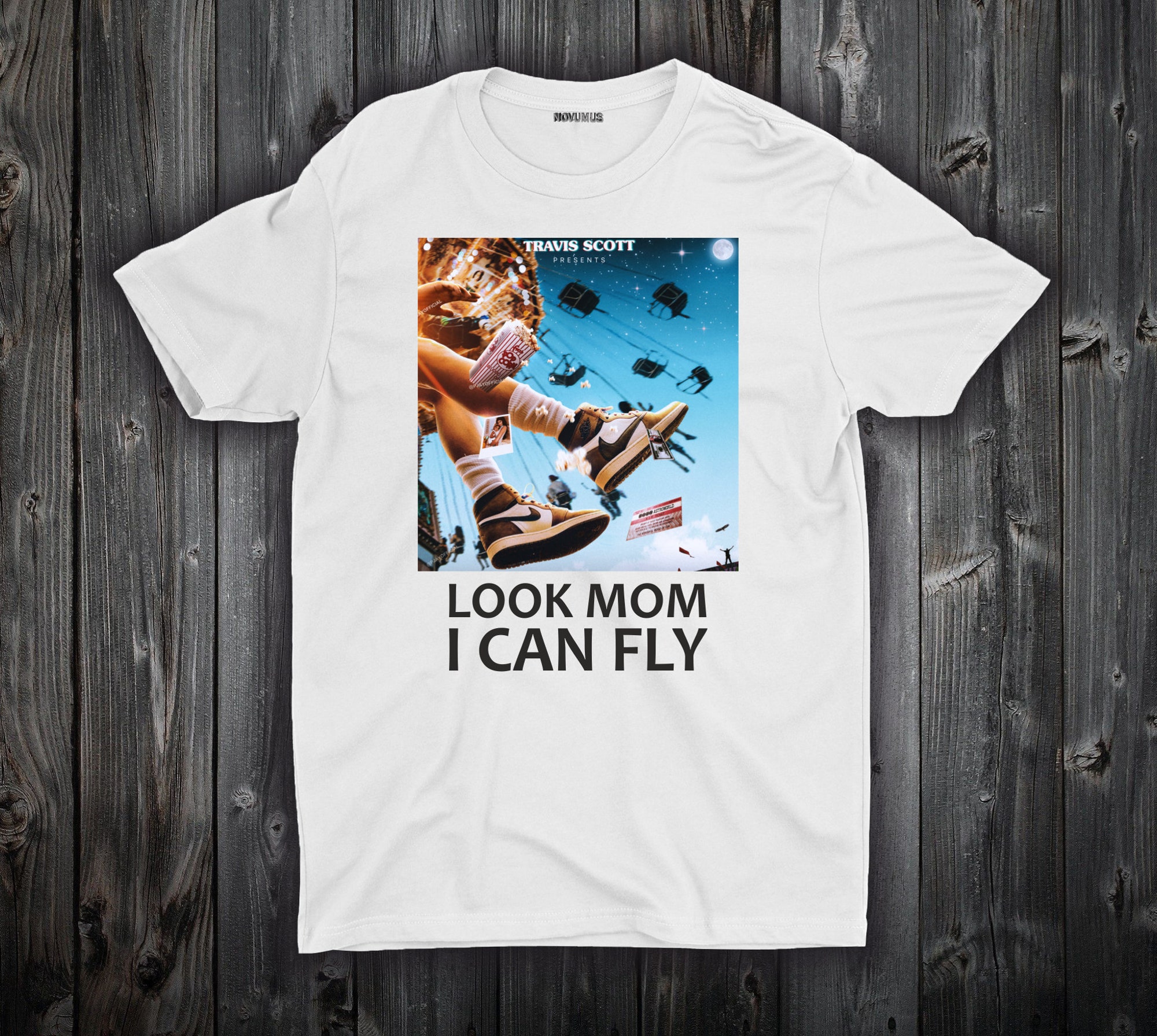 Discover Look Mom I Can Fly Travis T-Shirt