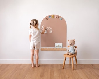 Orelle MagicWall | Magnetic Wall Decal Arch for Kids | Renter-Friendly Chalkboard Decal | Playroom Decor | Midi | 20" × 26"
