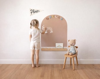 Orelle MagicWall | Magnetic Wall Decal Arch for Kids | Renter-Friendly Chalkboard Decal | Playroom Decor | Midi