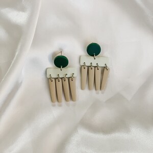 CLEARANCE | Handmade Polymer Clay Earrings | Lightweight | Ombré | Dangle Earrings