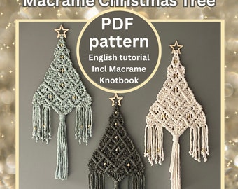 Makramee-Weihnachtsbaum-Anleitung, Makramee-Anleitung, DIY-Weihnachtsbaum, einfache Anleitung für Anfänger
