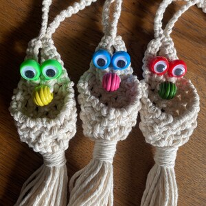 Makramee-Anhänger „Yip Yip“ für den Rückspiegel, Auto-Accessoires Bild 5