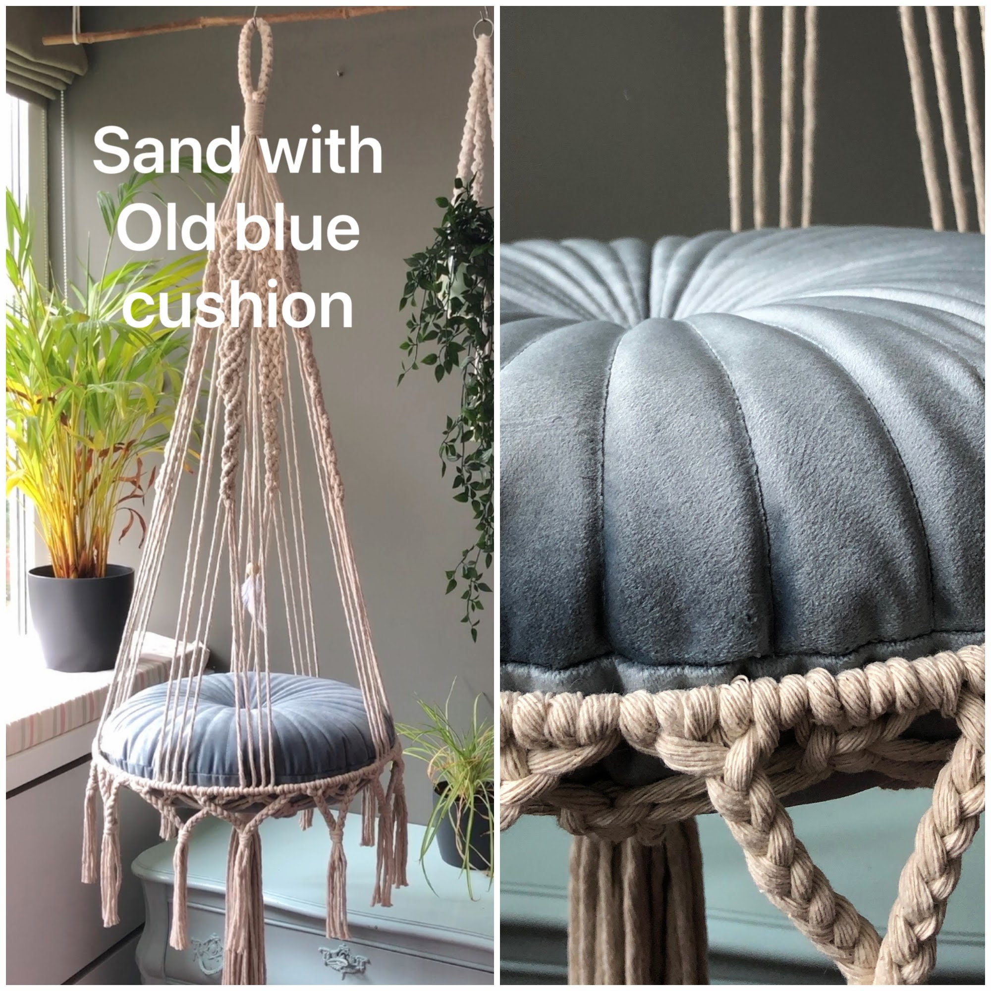 Tiardey Macrame Cat Hammock - Hand-Woven Hanging Cat Bed With Tassels For Indoor Windows (39x12in) 6 thumbnail image