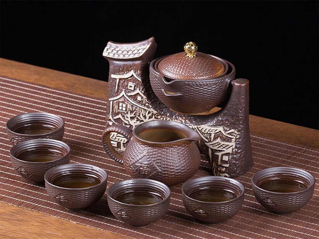 Semiautomatic Tea Set, Tea Maker, Personalized Ceramic Teacup Set