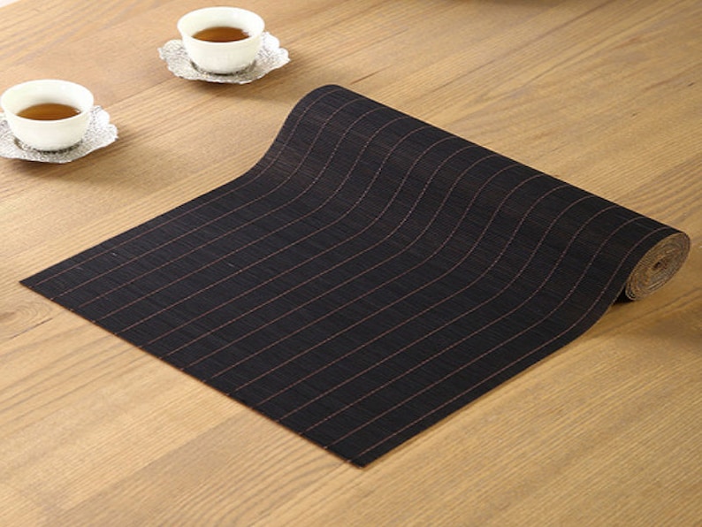 Long Bamboo Table Mat Place Mats Nonslip Ecofriendly Table Runner