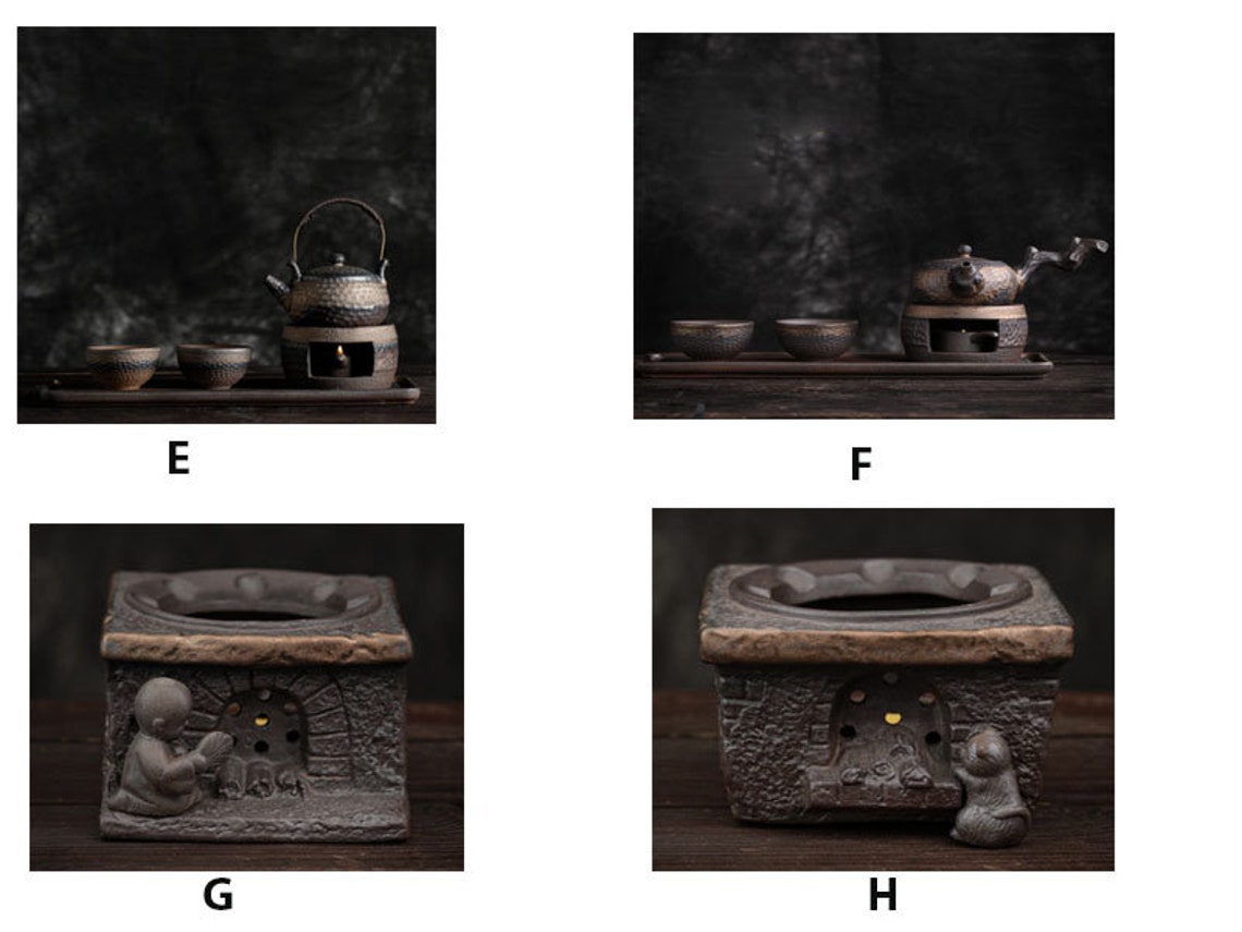 Stoneware Tea Stove Japanesestyle handmade Retro Tea Warmer Etsy