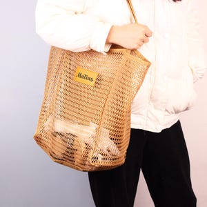 Bolsa de playa personalizada, bolsa de playa de malla para viajes, bolsa de mano bohemia, bolsa de verano para novia, bolsa de mano de regalo