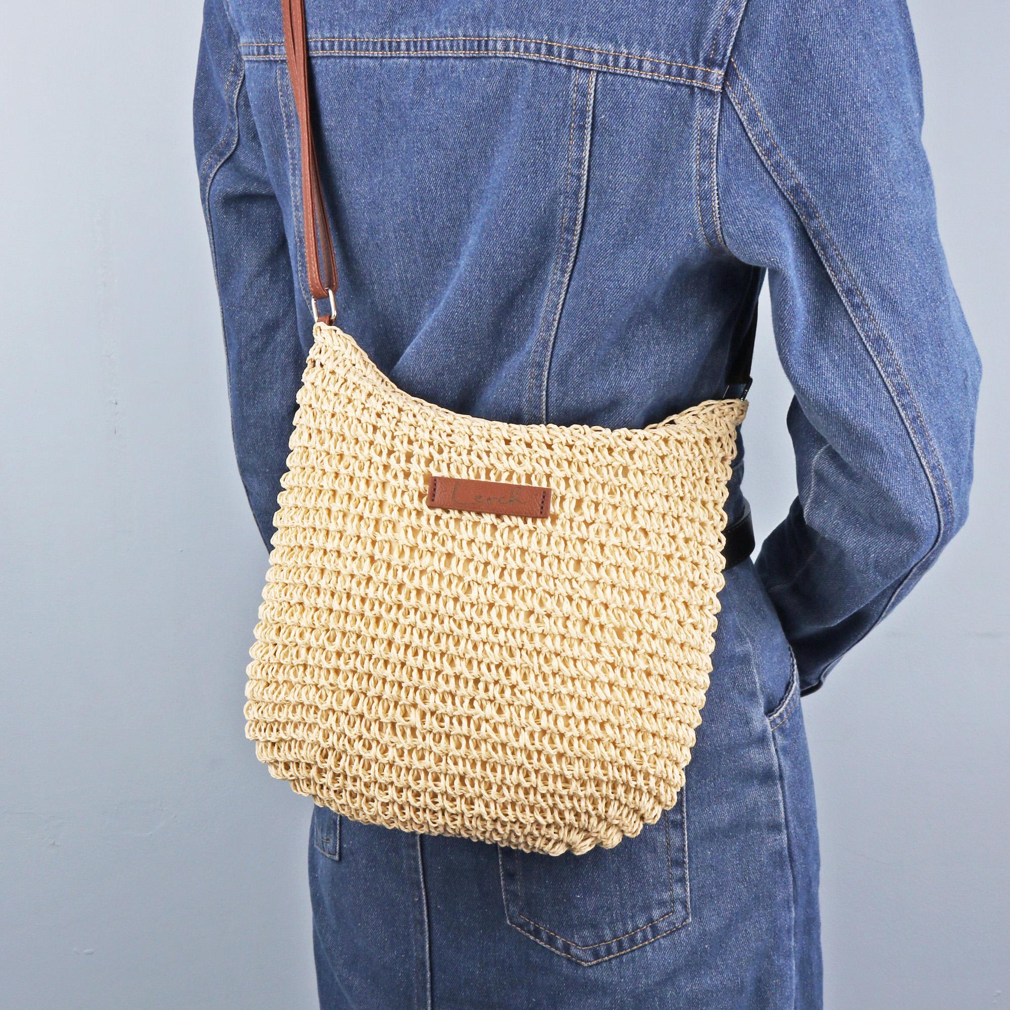 Straw Woven Shoulder Bag,beach Crossbody With Custom Name