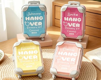Personalized mini suitcase - Bachelorette Hangover Organizer,Girls Trip  gift,Bridesmaid gifts,Cruise Trip,Birthday gifts