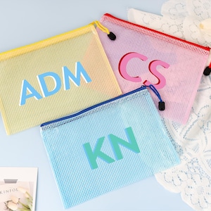 Custom Shadow Monogram Pool Bag,Personalized Bridesmaid Beach Pouch,Large Summer Pool Bag,Girls Trip Bag,Bachelorette Bridal Party Favor