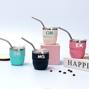 Personalized Mini Tumbler,Mini Shot Cup, Bridesmaid Gift, Custom Party Tumbler, Wedding Gift, Bachelorette Party Girls Trip Group Gift