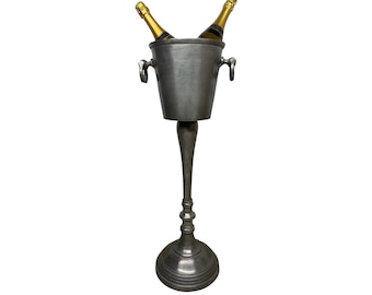Floor Standing Ice Bucket For Two Bottles | Beverage Chiller | DUTY FREE | Barware | Aluminium casted