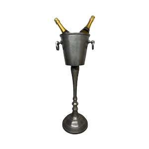 Floor Standing Ice Bucket For Two Bottles | Beverage Chiller | DUTY FREE | Barware | Aluminium casted