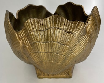 Clam Shell Cachepot Ice Bucket| &quot;DUTY FREE&quot; | Tableware | Barware | Bar Decor