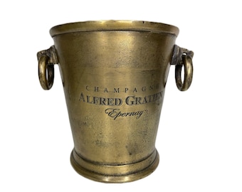 Handgjord champagnehink i aluminium | Vinkylare för barbehör