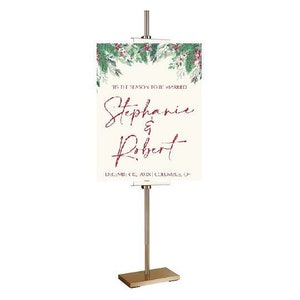 Gold Table Easel 22 Solid Wood Wedding Sign Stand . Display