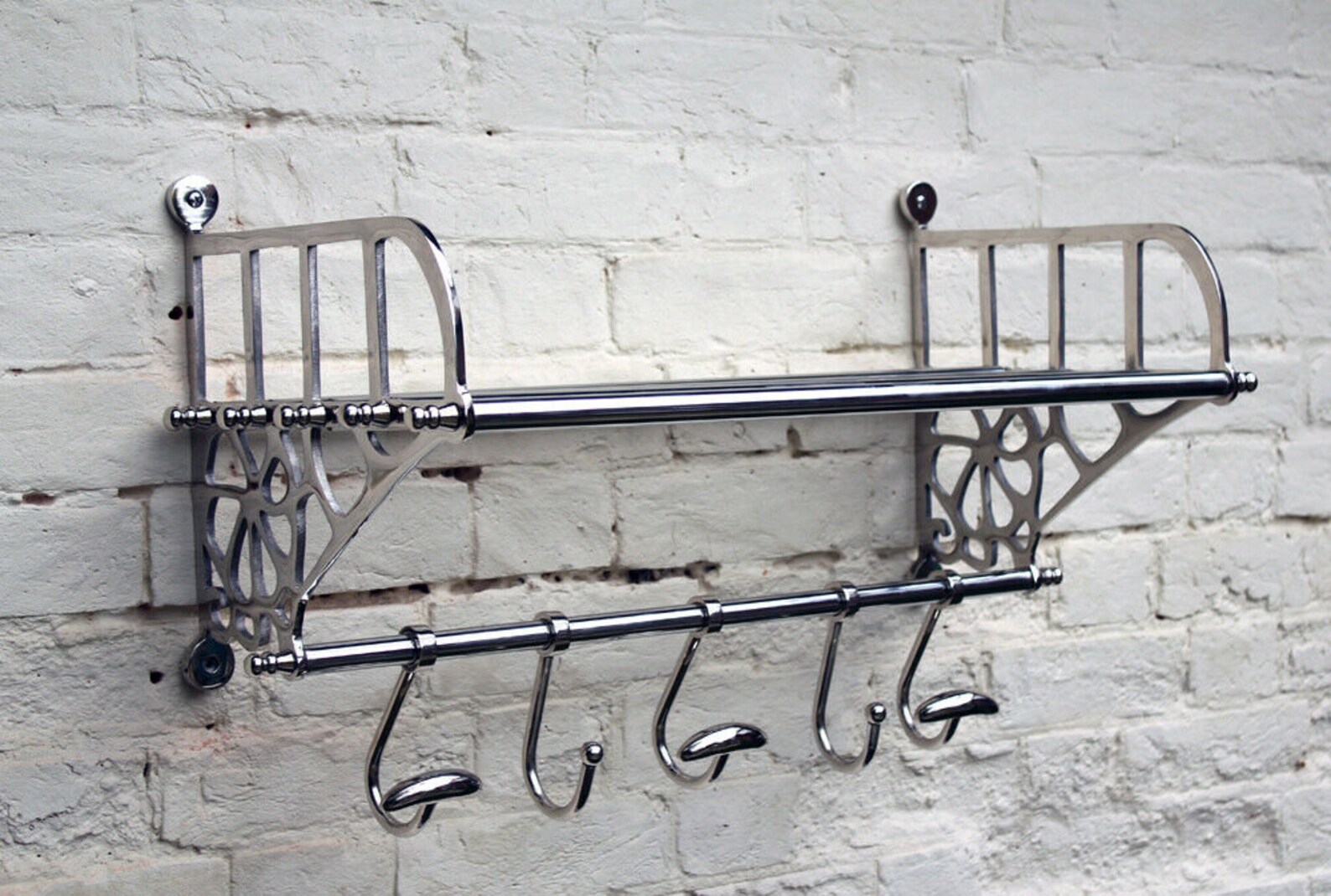 Vintage Style Luggage Train Wall Mounted Rack With Shelf & Etsy