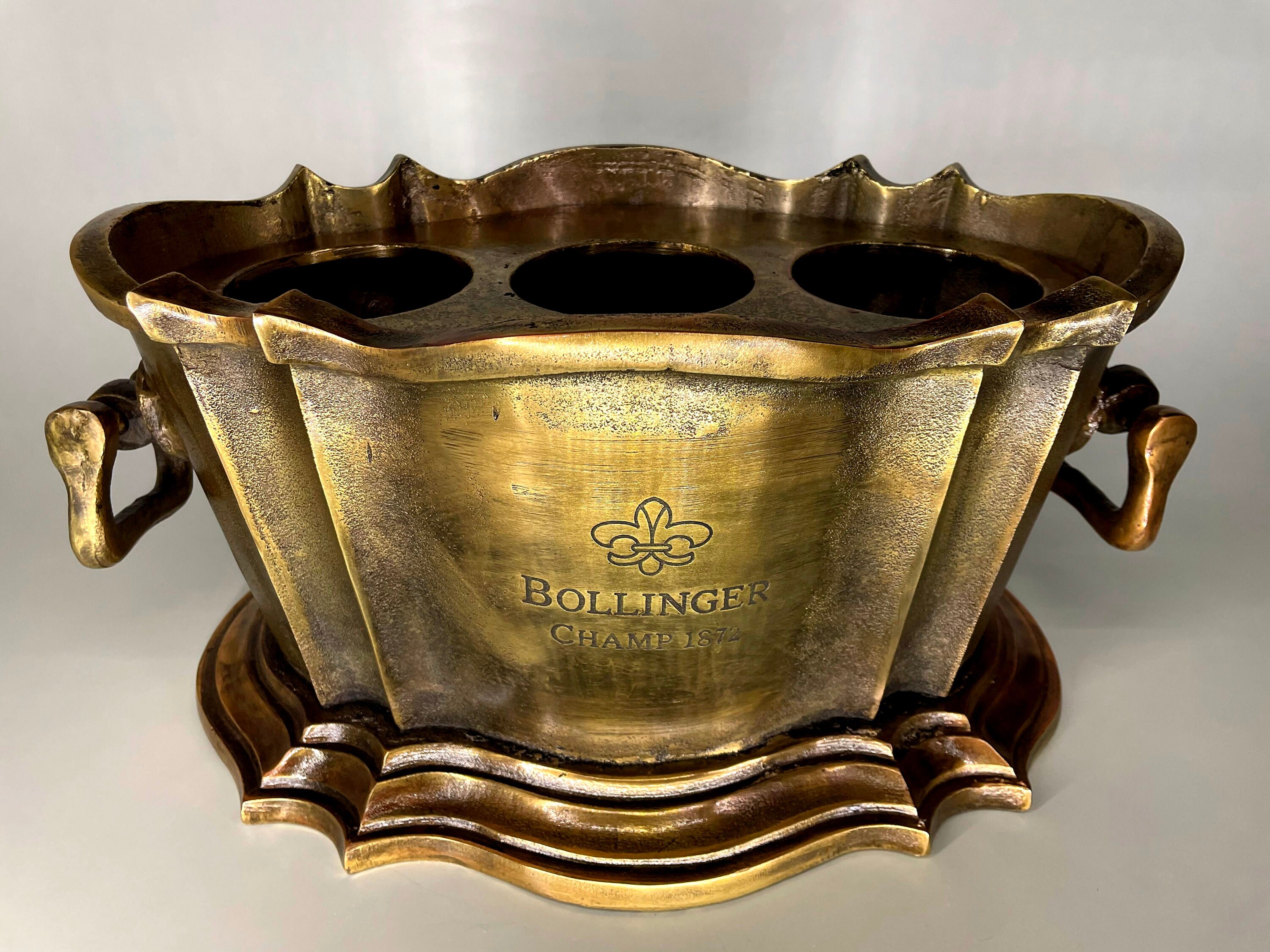 Golden Wine Cooler Bollinger Champagne 1872 Trophy for Winners Etsy