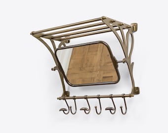 Antique train luggage rack sale