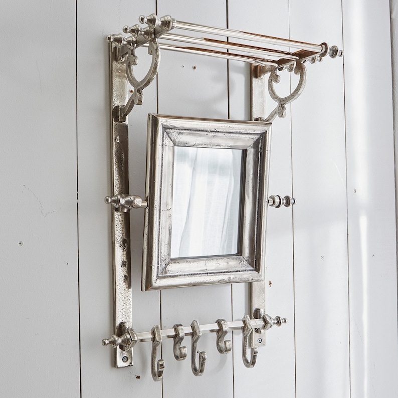 WARDROBE Old Style Train Rack Coat Hanger Old Metal Finish Etsy