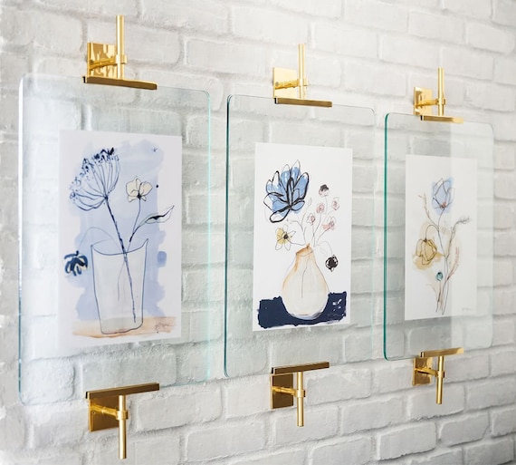 Floating glass picture frames discount