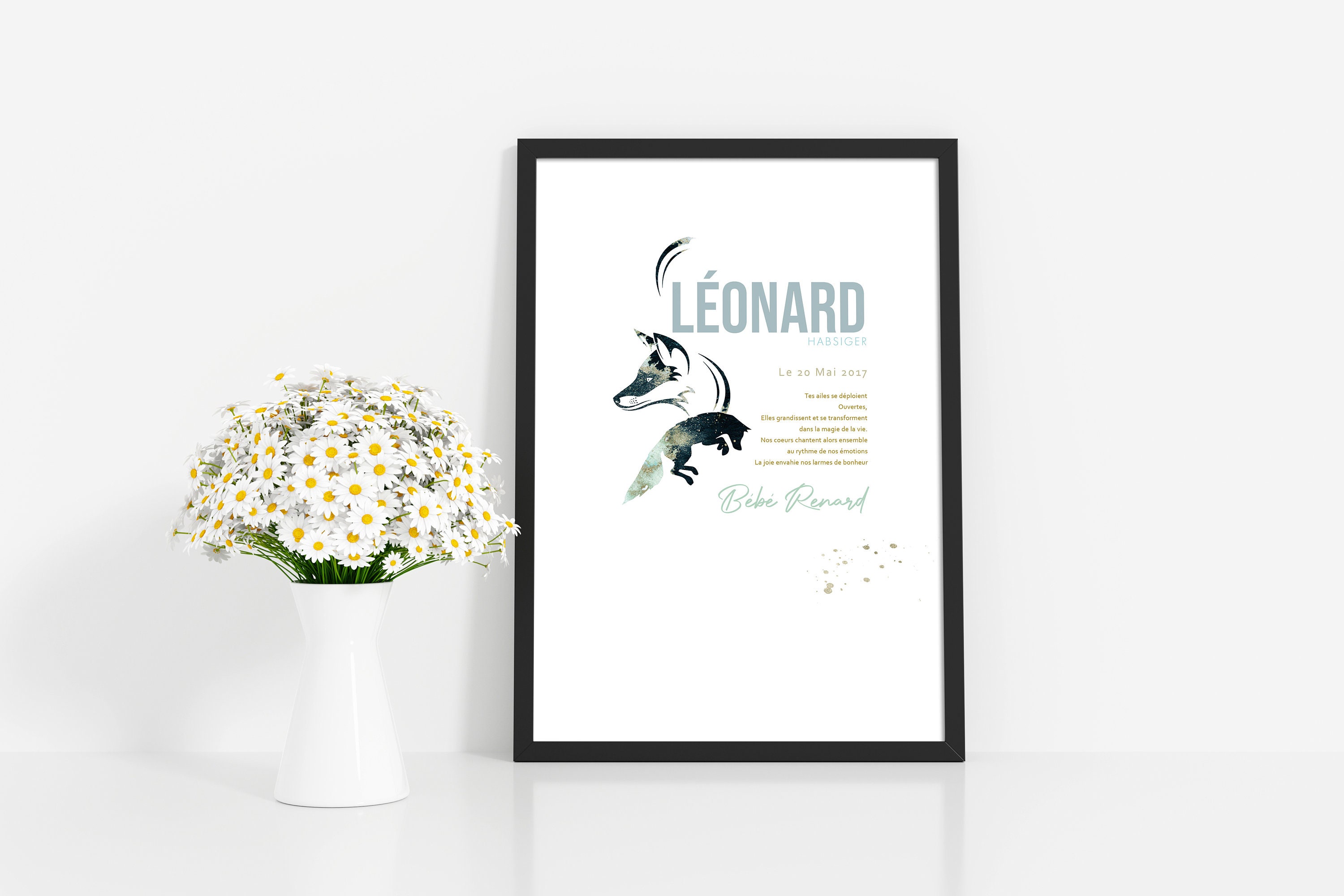 Affiche Enfant Animal Totem