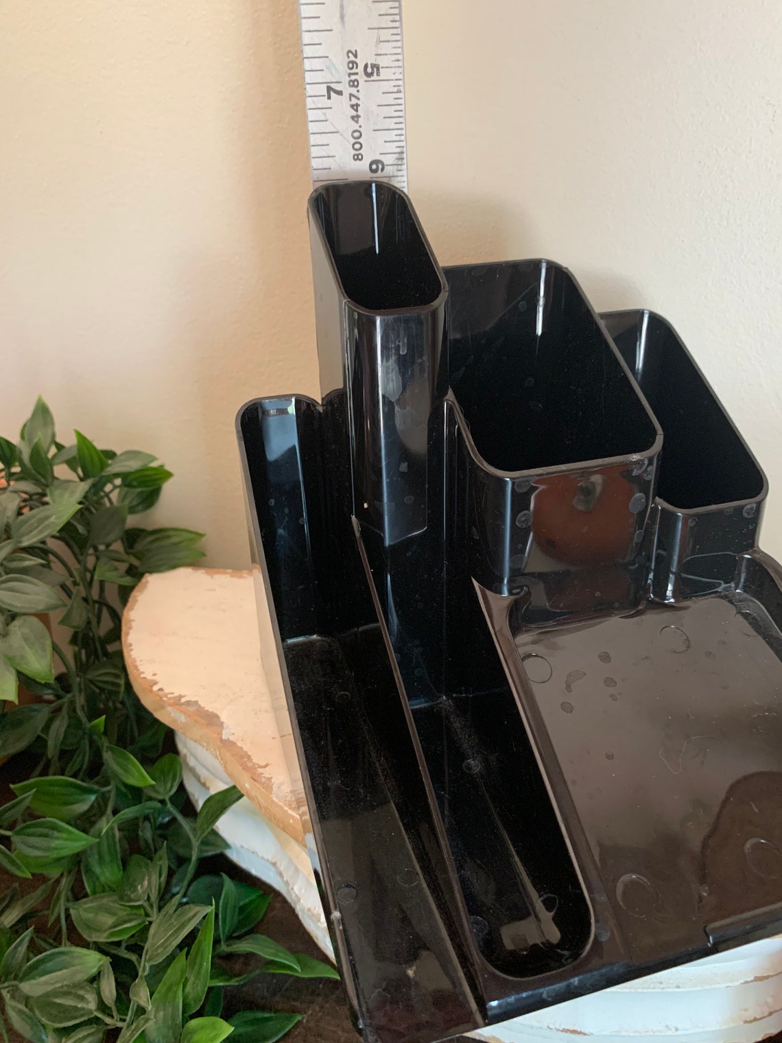 Mid Century Lucite Desk Organizer 1970 Office Storage Catch Etsy