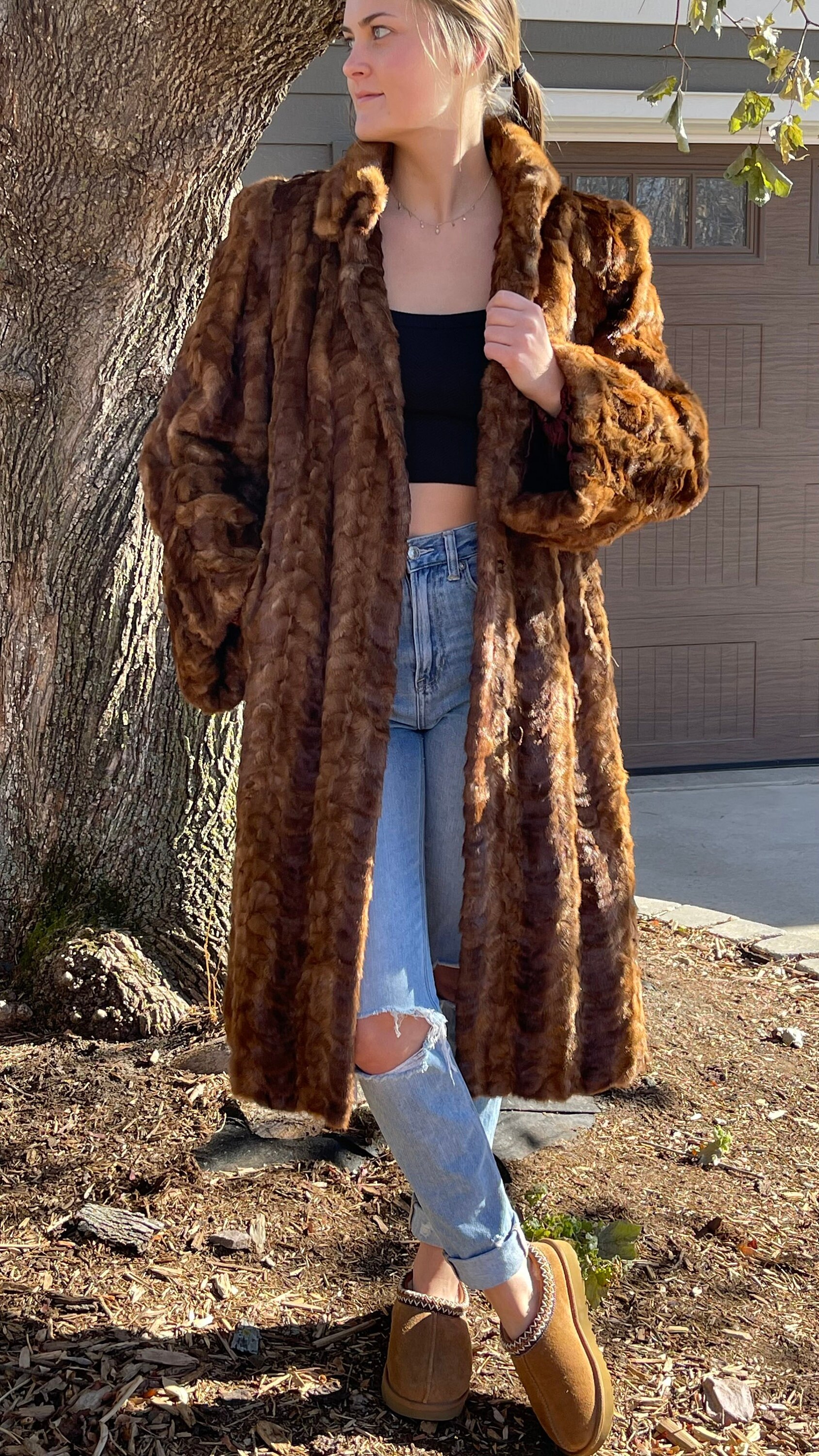 Vintage Mink Fur Coat Dayton Company Minneapolis Full Length Etsy