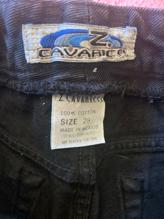 Vintage Z. Cavaricci Black Denim Jeans 26 | Boho Button up