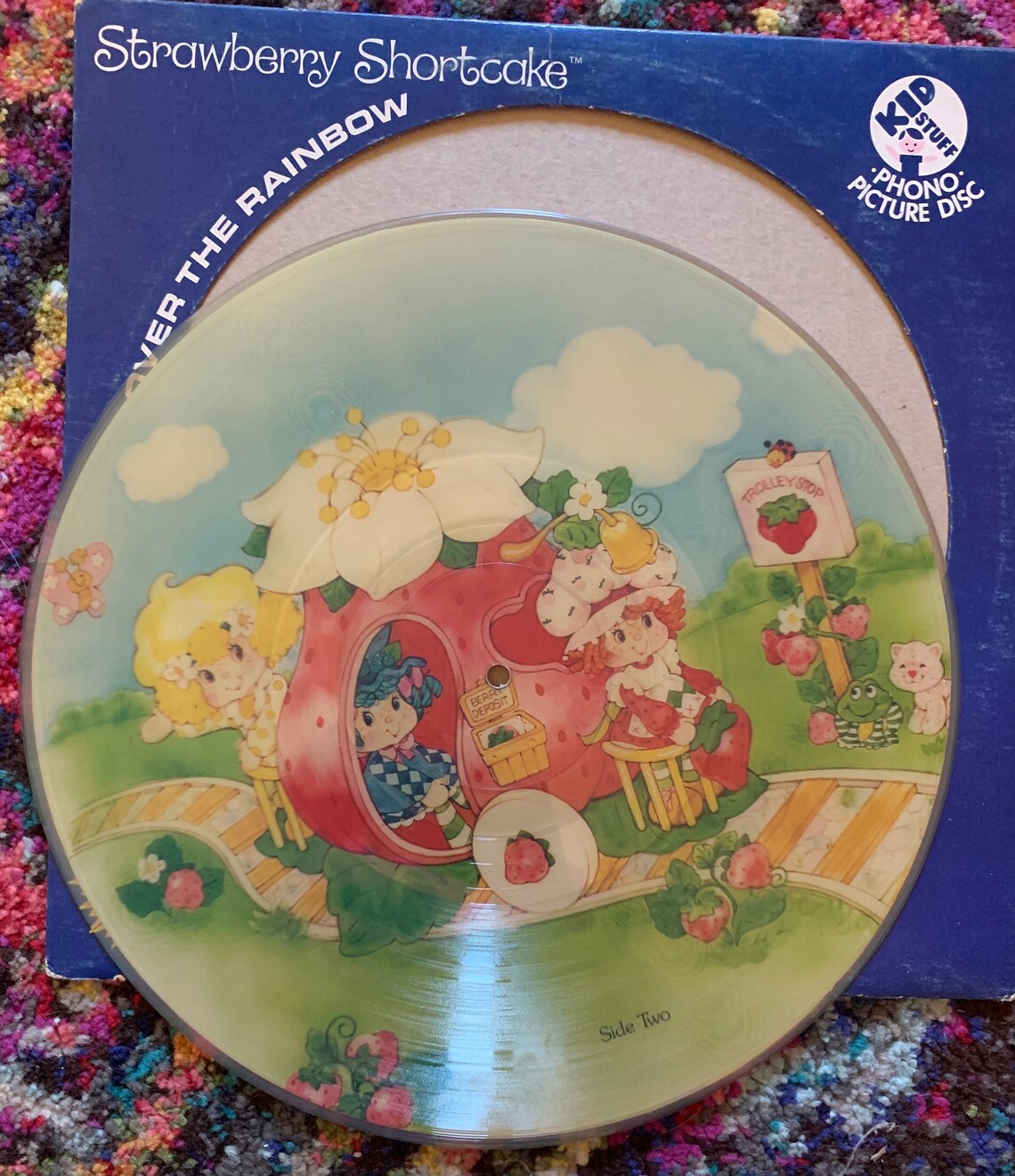 STRAWBERRY Shortcake Friends 33 LP Vinyl Picture Record Album 1982 Over