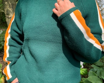 Vintage Vintage NDSU Jersild Gameday Sweater | Gold and Green Bay Packers North Dakota State University Sweatshirt